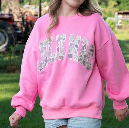 Lulu Mac Bubblegum Camo Sweatshirt