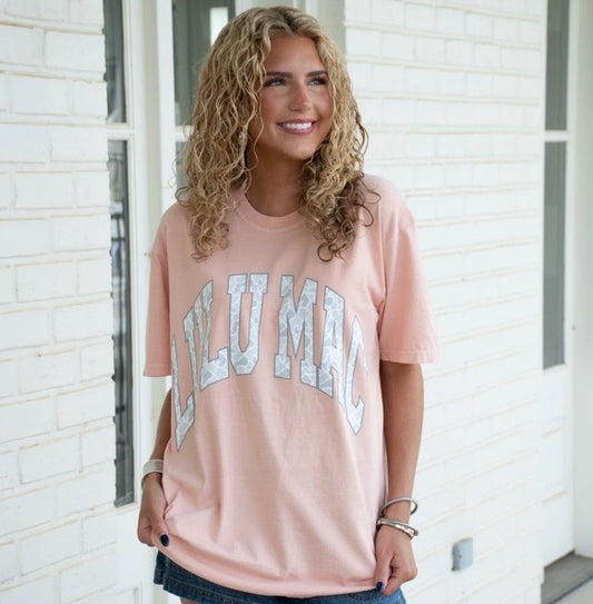 Lulu Mac Camo Peachy Comfort Color Tee