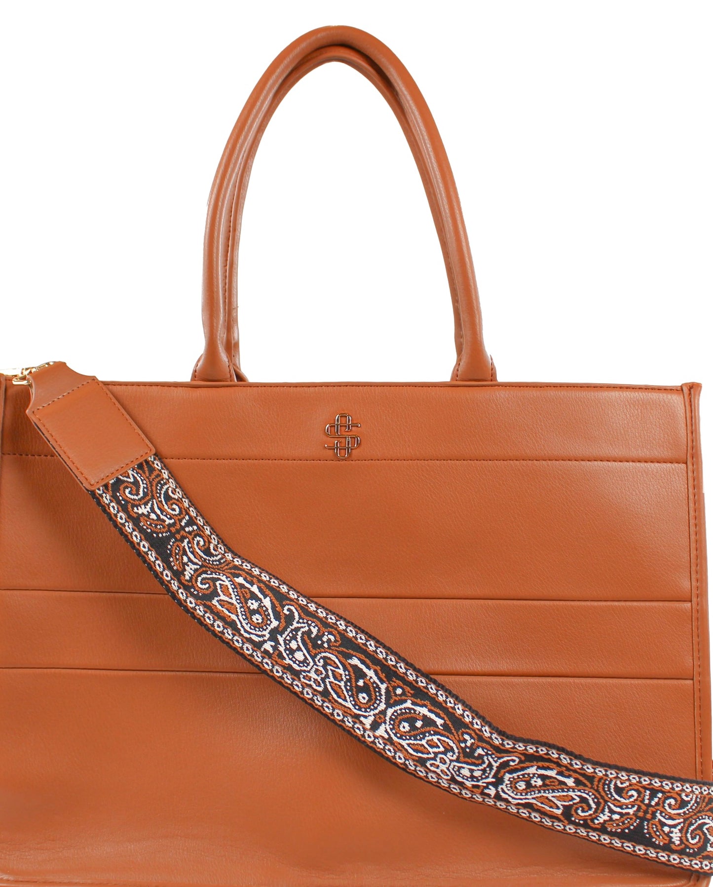 Simply Southern Cocoa Faux Leather Tote