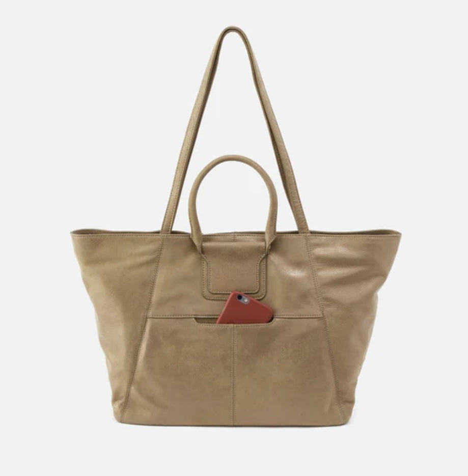 Sheila East-West Tote Burnished Sage