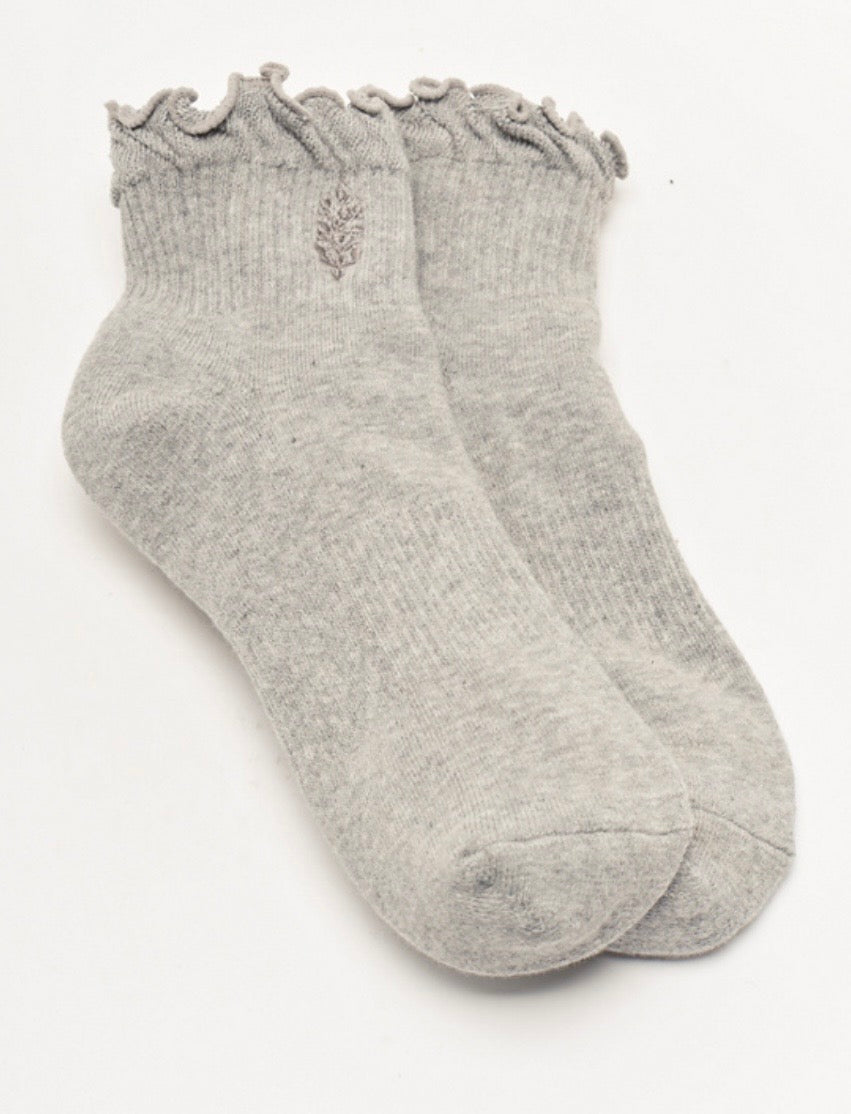Movement Classic Ruffle Socks Heather Grey