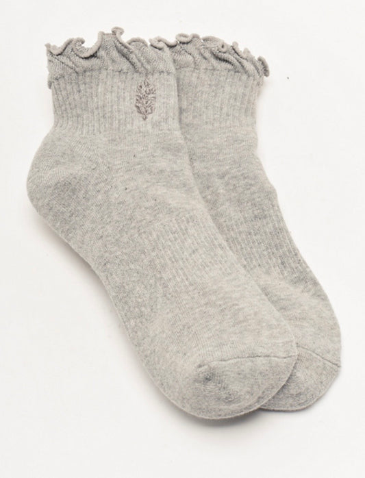Movement Classic Ruffle Socks Heather Grey