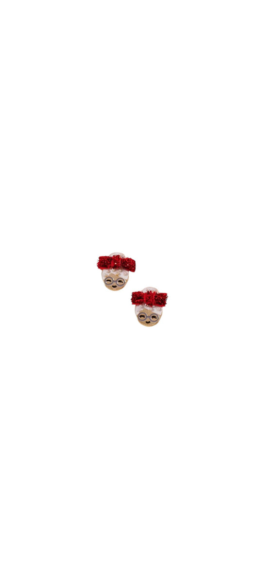 Mrs Claus Christmas Earrings