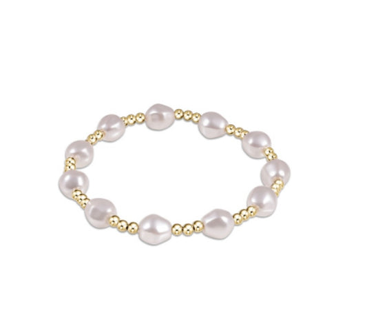 enewton Extends - Admire Gold 3mm Bead Bracelet - Pearl