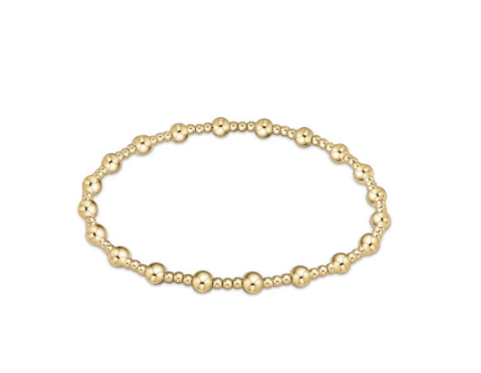 enewton Extends - Classic Sincerity Pattern 4mm Bead Bracelet - Gold