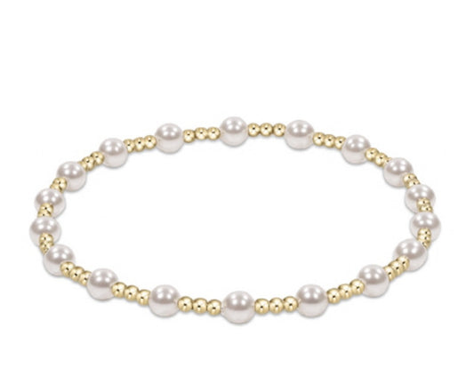 enewton Extends - Classic Sincerity Pattern 4mm Bead Bracelet - Pearl