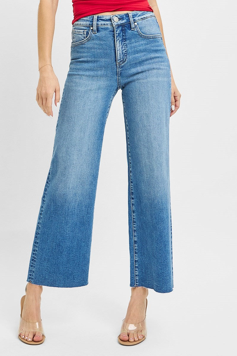Mainstreet HR Crop Wide Leg Jeans