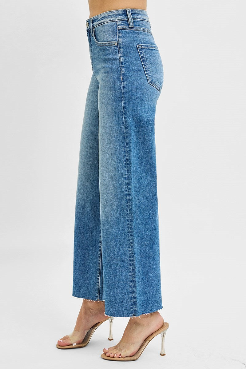Mainstreet HR Crop Wide Leg Jeans