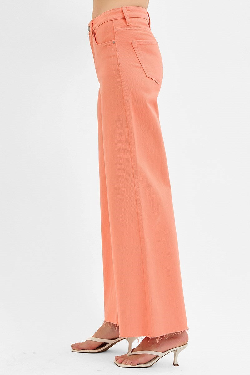 Sutton Coral HR Wide Leg Palazzo Jeans