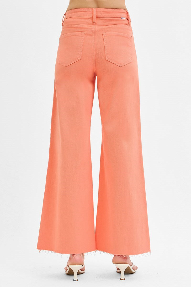 Sutton Coral HR Wide Leg Palazzo Jeans
