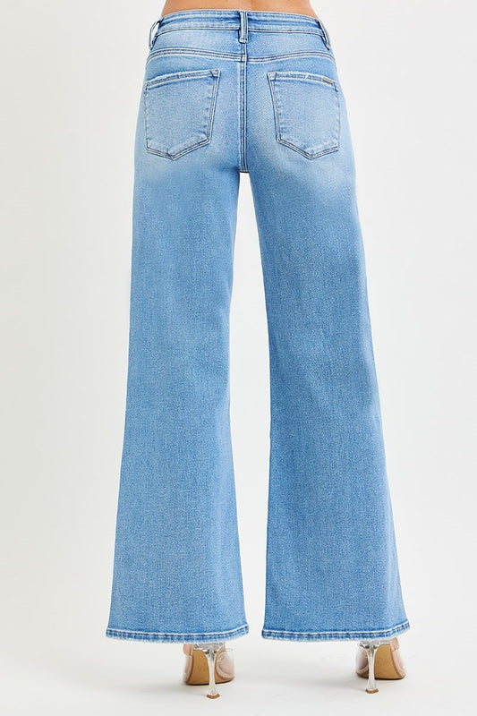 Chelsea HR Ankle Wide Jeans