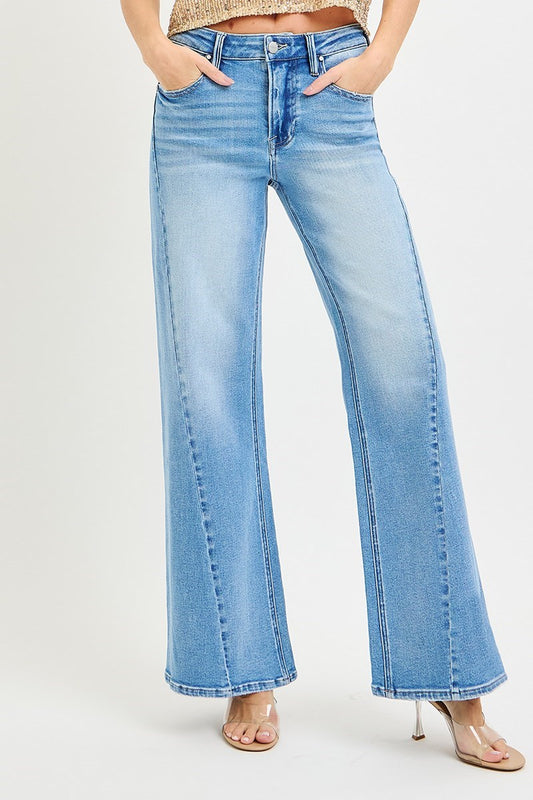 Chelsea HR Ankle Wide Jeans