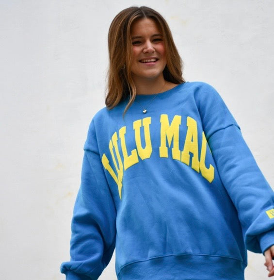 Cyan/Yellow Puff LuLu Mac Sweatshirt