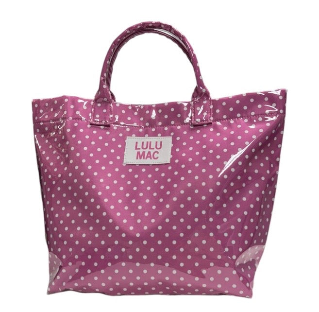 Lulu Mac Tote Bag Pink/White Dot