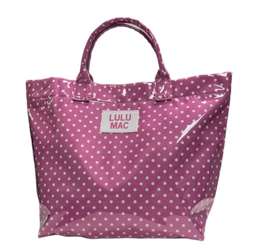 Lulu Mac Tote Bag Pink/White Dot
