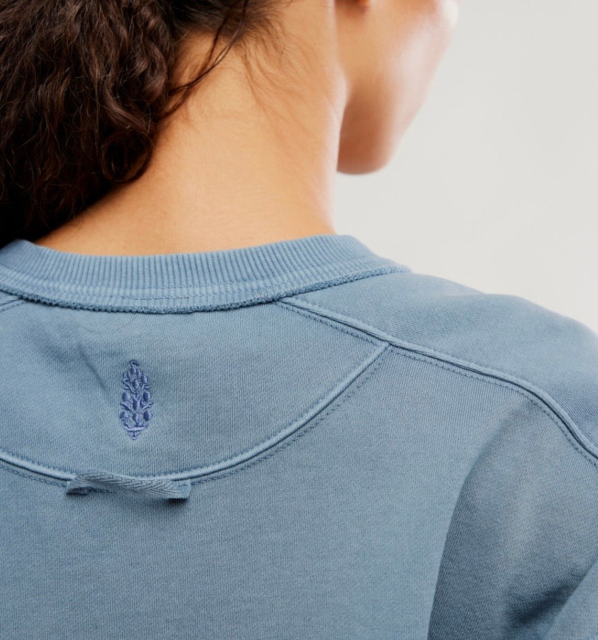 Short Sleeve Intercept Pullover Blue Ash