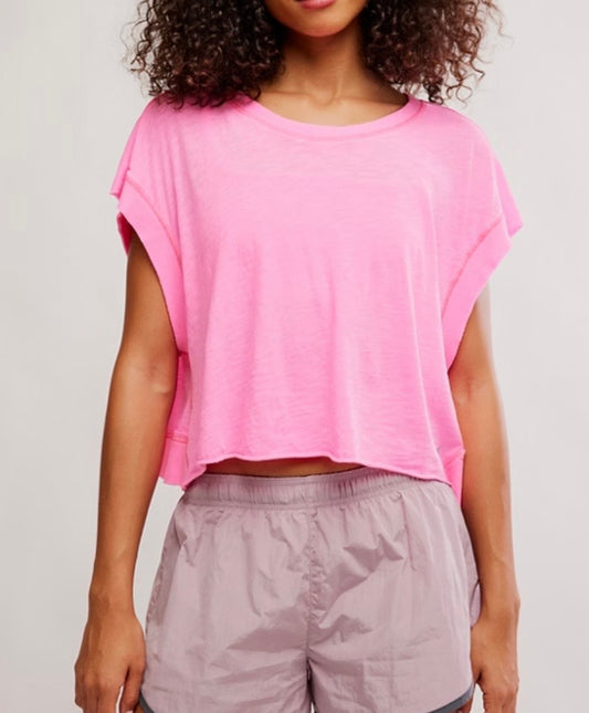 My Time Tee Hot Pink