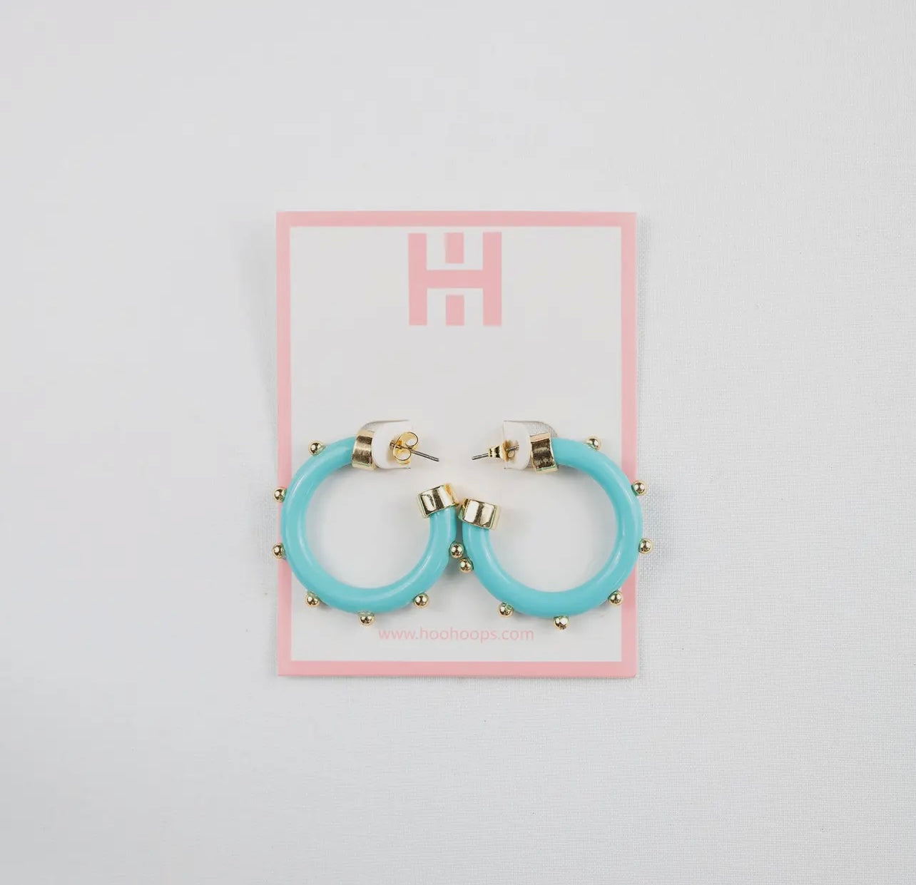 Minis - Turquoise With Gold Balls