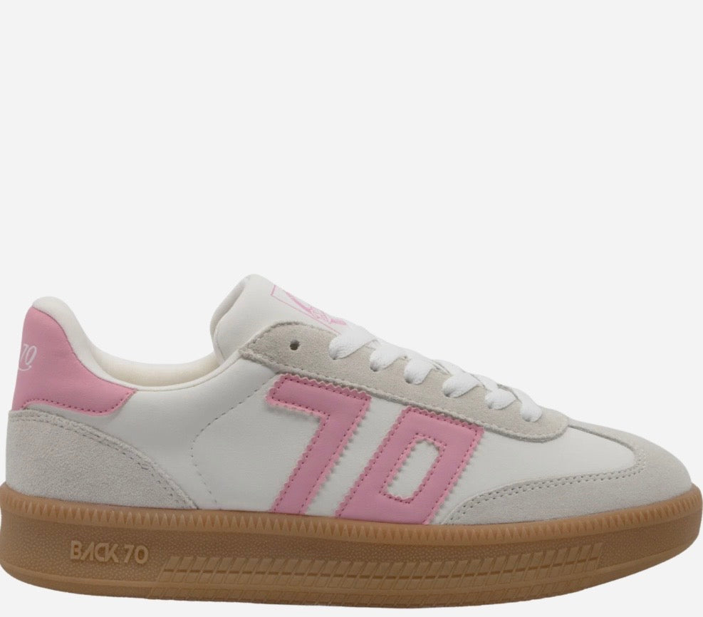 Double In Cow White Pink Sneakers