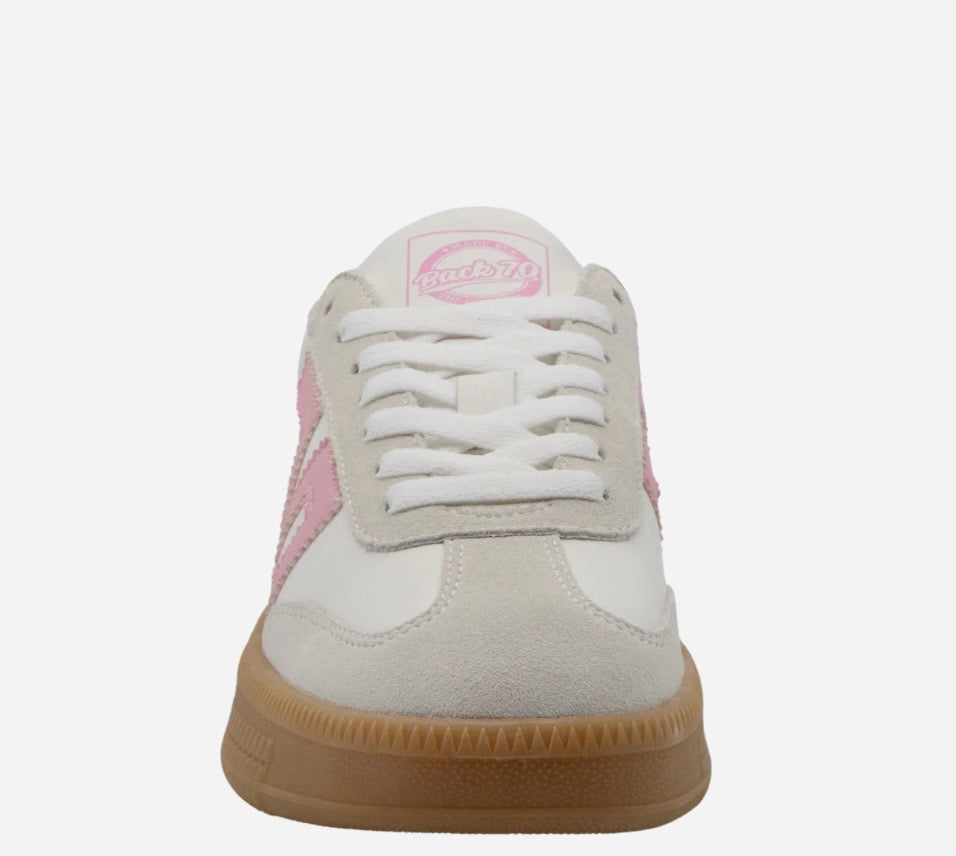 Double In Cow White Pink Sneakers