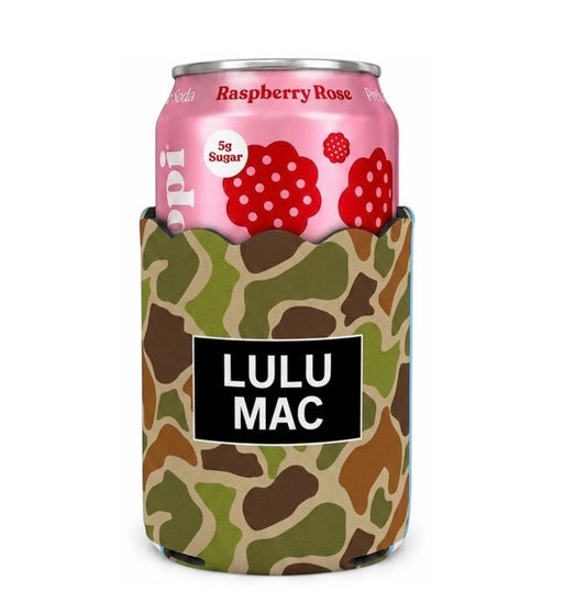 Lulu Mac Dark Camo Koozie