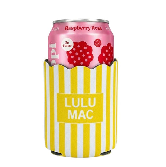 Lulu Mac Yellow Stripe Koozie