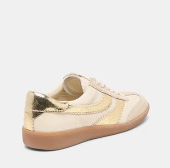 Merit White/Gold Leather