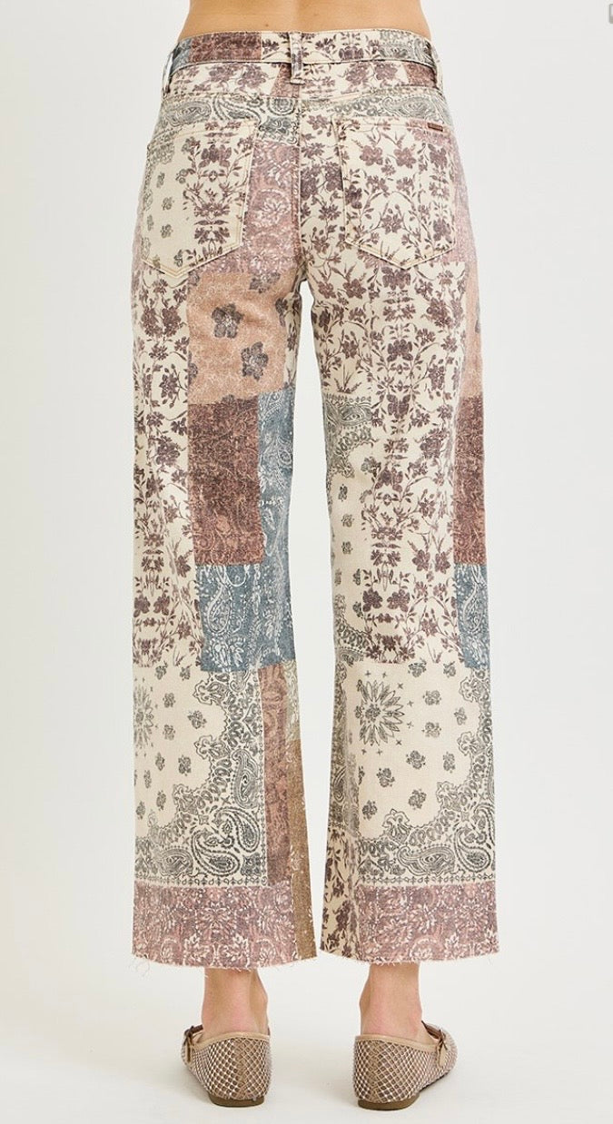 Earth Block HR Ankle Wide Leg Denim