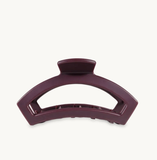 Open Medium Hair Clip Burgundy Bliss