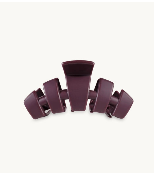 Classic Hair Clip Tiny Burgundy Bliss