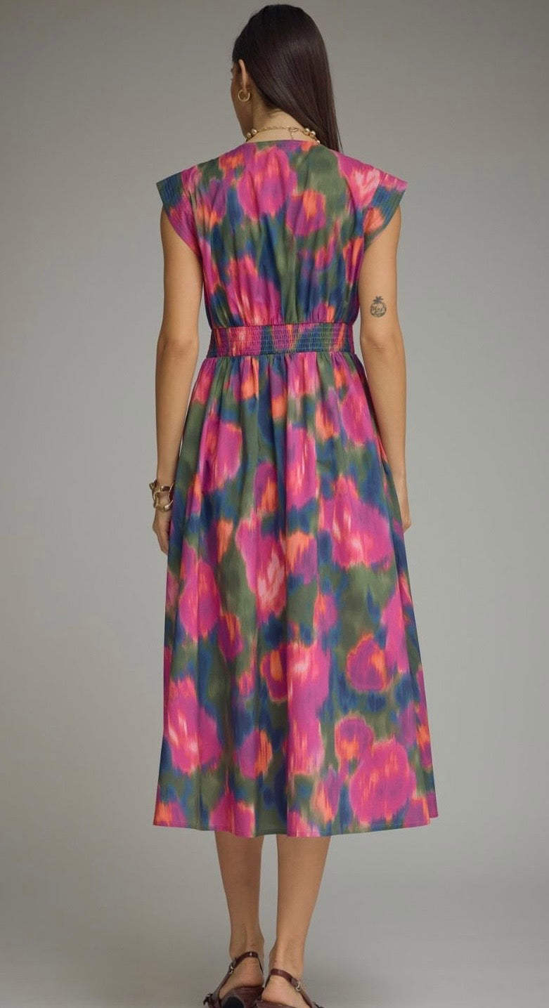 Paint Me Beautiful Midi Dress