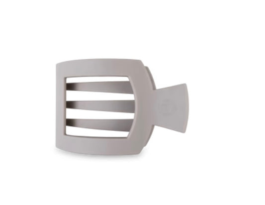 Silver Flames Small Flat Square Clip