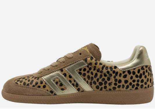 Cloud W26 in Leopard Gold Sneakers