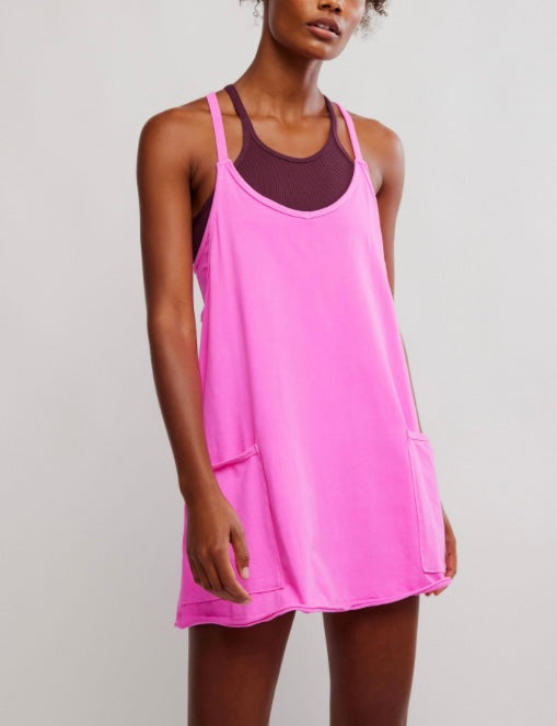 Hot Shot Mini Dress Hot Pink