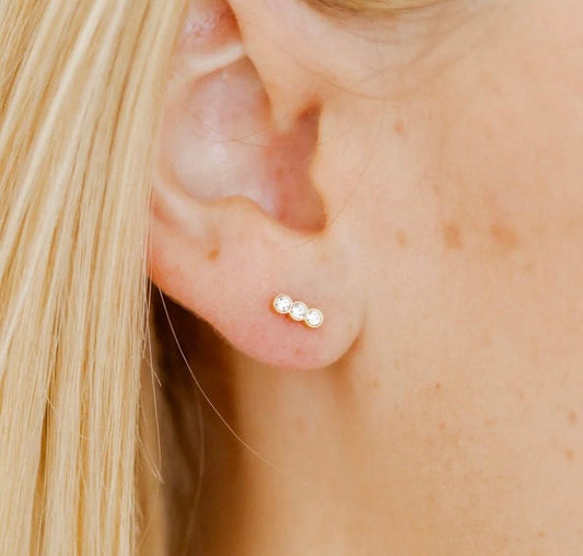 Screwback Stud Earrings - Poppy