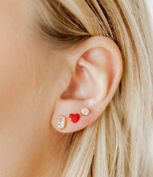 Screwback Stud Earrings - Kay Clear