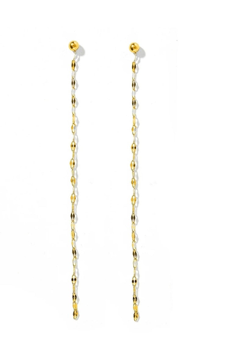 Screwback Stud Earrings - Devin Duster Gold