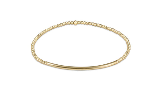 Classic Gold 2mm Bead Bracelet - Bliss Bar Gold