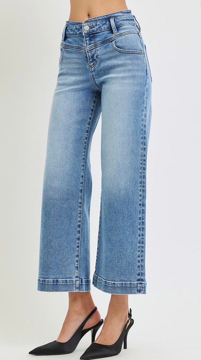 Hailey Rose HR Crop Wide Jeans