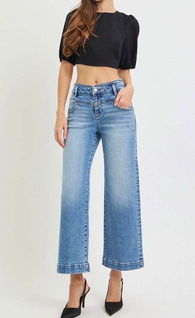 Hailey Rose HR Crop Wide Jeans