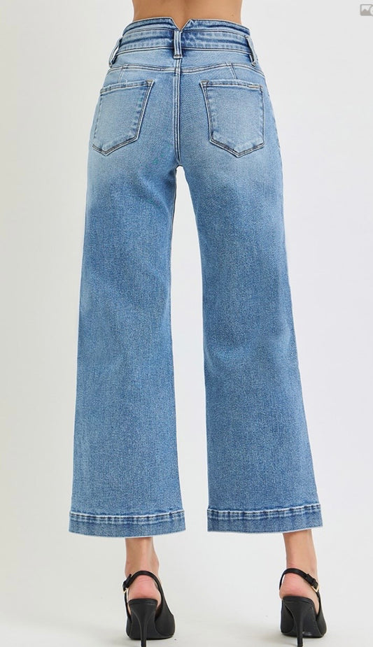Hailey Rose HR Crop Wide Jeans