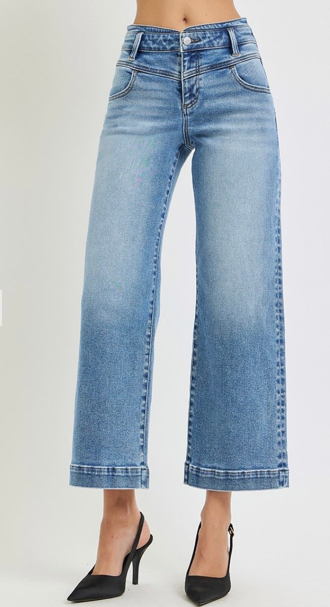 Hailey Rose HR Crop Wide Jeans