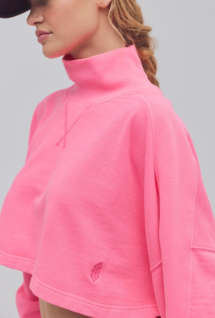 Pick Up Game Pullover Hot Pink
