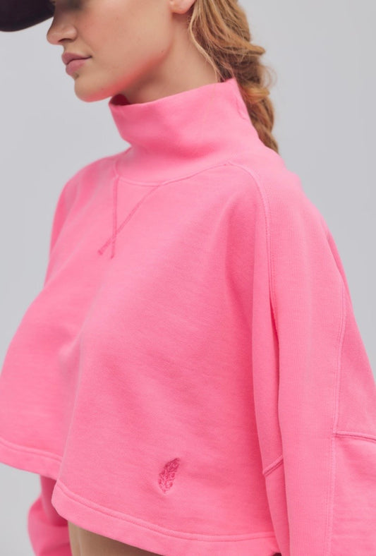Pick Up Game Pullover Hot Pink