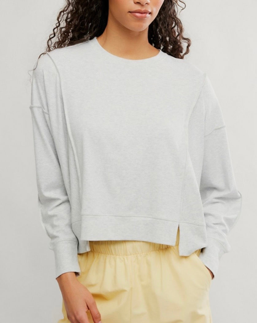 All My Love LS White Heather