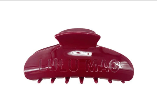 LULU MAC HAIR CLIPS Crimson