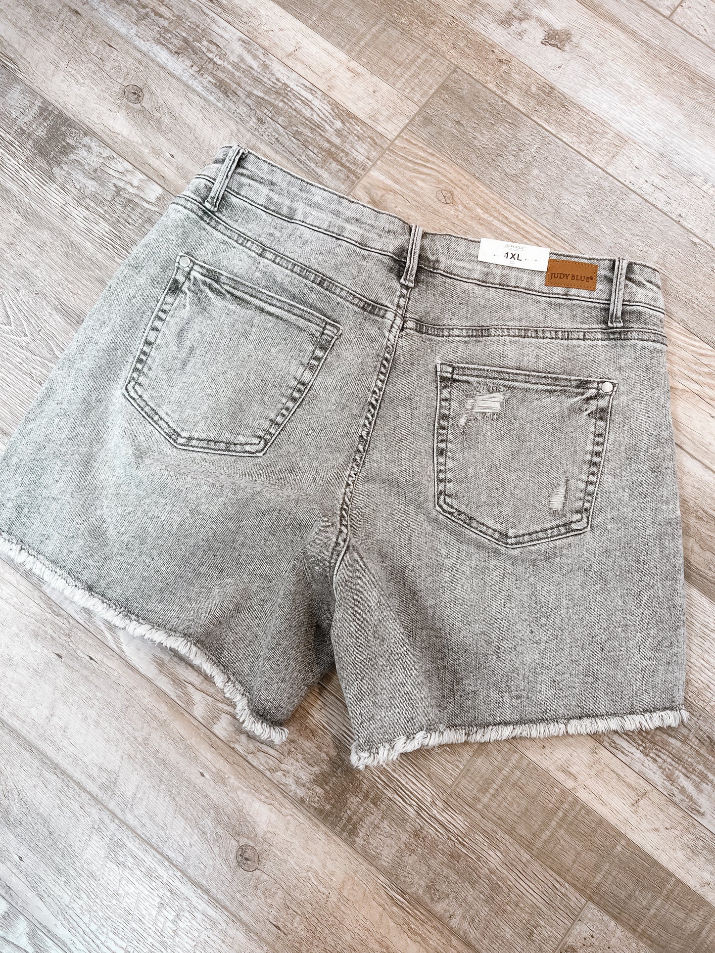 Shades of Grey Denim Shorts