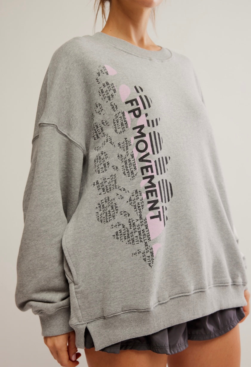 All Star Pullover Logo Heather Grey/White