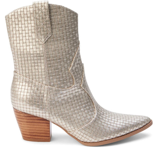 Bambi Gold Weave Boot