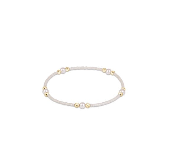 Hope Purpose Pearl Bracelet - Milkshake
